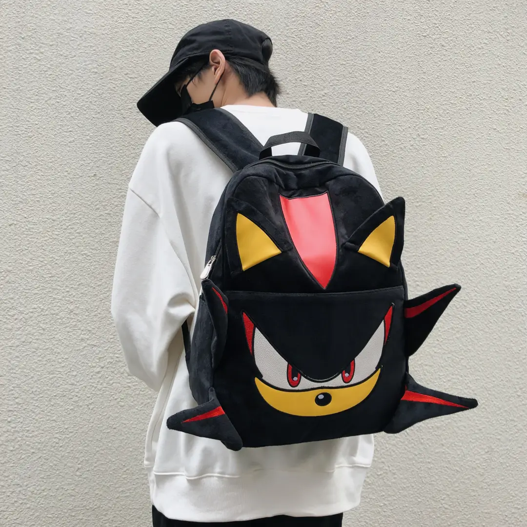 Dark Sonic Sonic Kid Backpack Couple Cartoon School Bag Female Student Large Capacity Travel Backpack Male — feature 5
