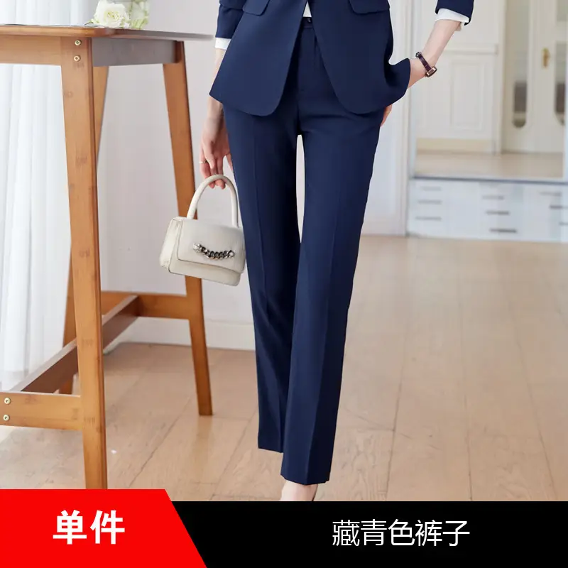 Blue Suit Set for Women, New Spring and Autumn Style, Hotel Manager Work Uniform, Formal Professional Suit Jacket