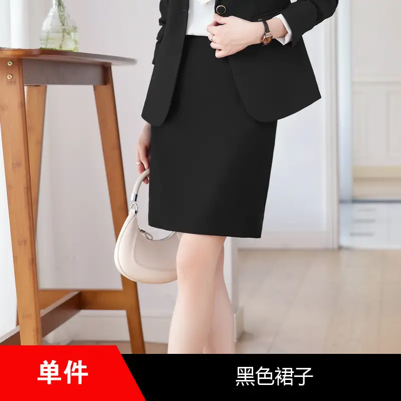 Blue Suit Set for Women, New Spring and Autumn Style, Hotel Manager Work Uniform, Formal Professional Suit Jacket