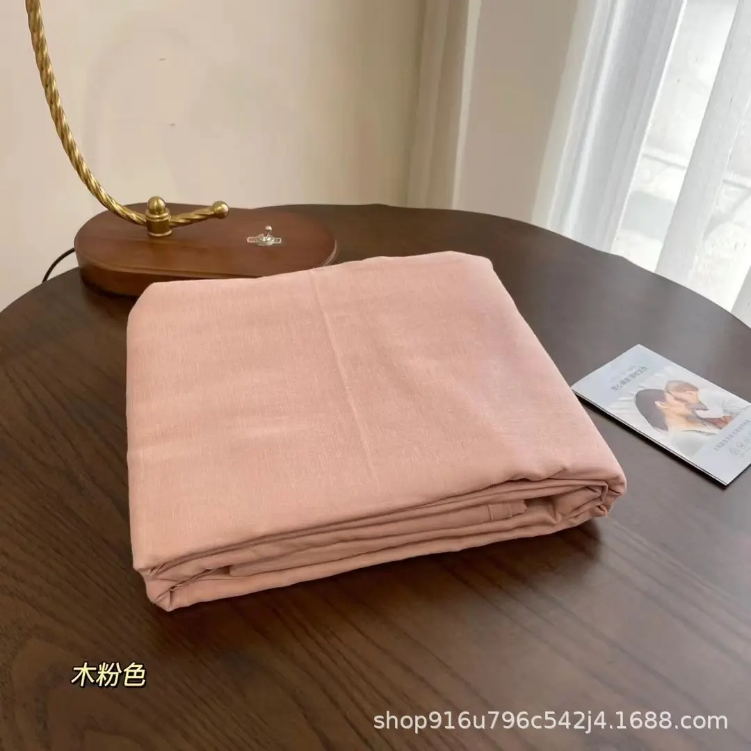 All-Cotton Double-Layer Gauze Bed Sheet, Class a Maternal and Infant Grade Pure Cotton Aerobic Gauze, Single Item, Solid Color, Single/Double Bed Sheet, Fitted Sheet