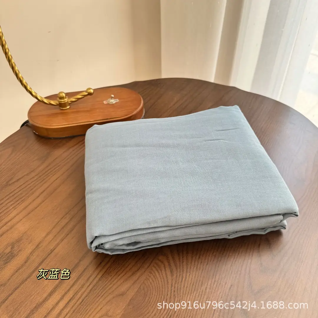 All-Cotton Double-Layer Gauze Bed Sheet, Class a Maternal and Infant Grade Pure Cotton Aerobic Gauze, Single Item, Solid Color, Single/Double Bed Sheet, Fitted Sheet — feature 9