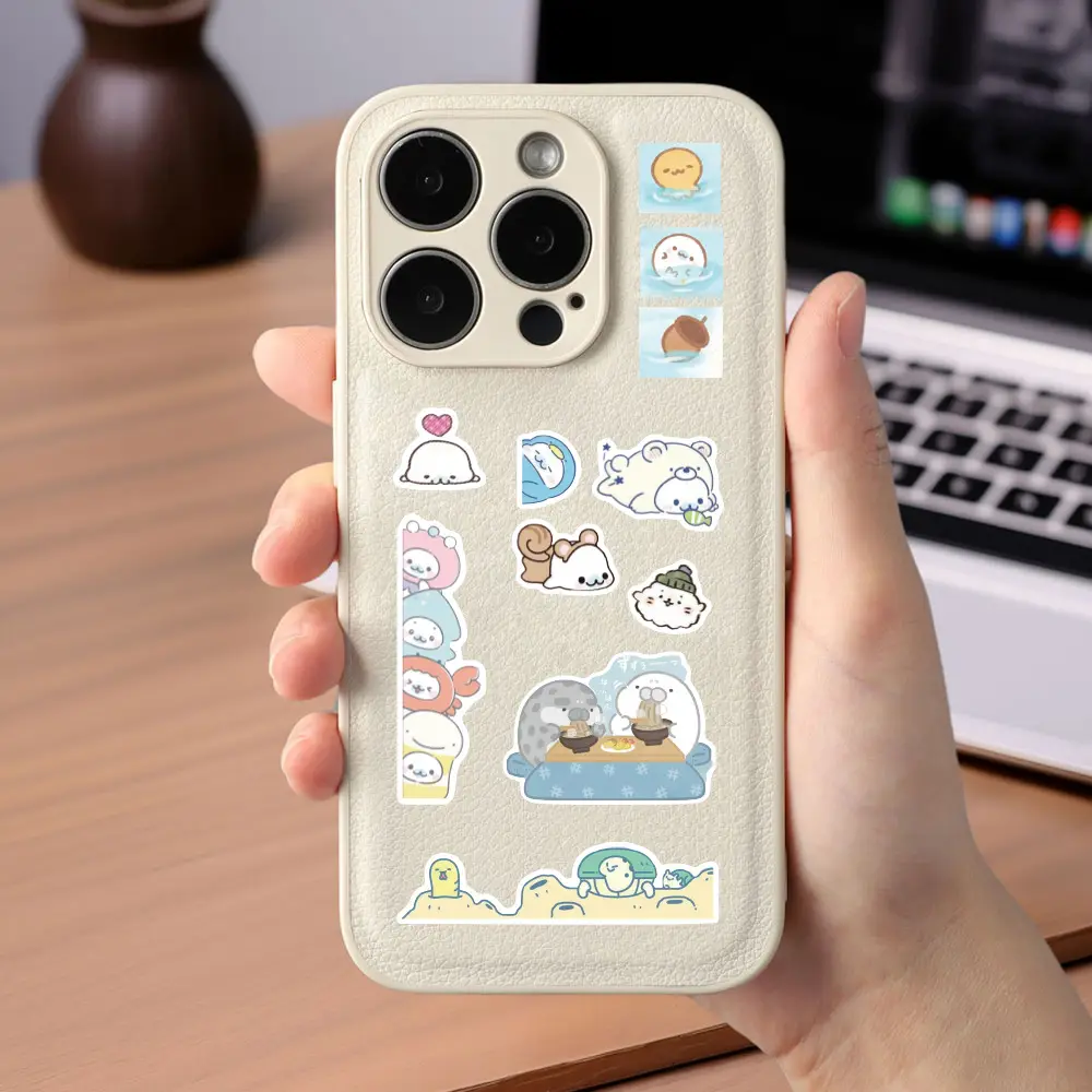 8 Sheets of Bean Sesame Seal Mamegoma Die-Cut Stickers Graffiti Decoration Notebook Packaging Material Waterproof Stickers - Image 5