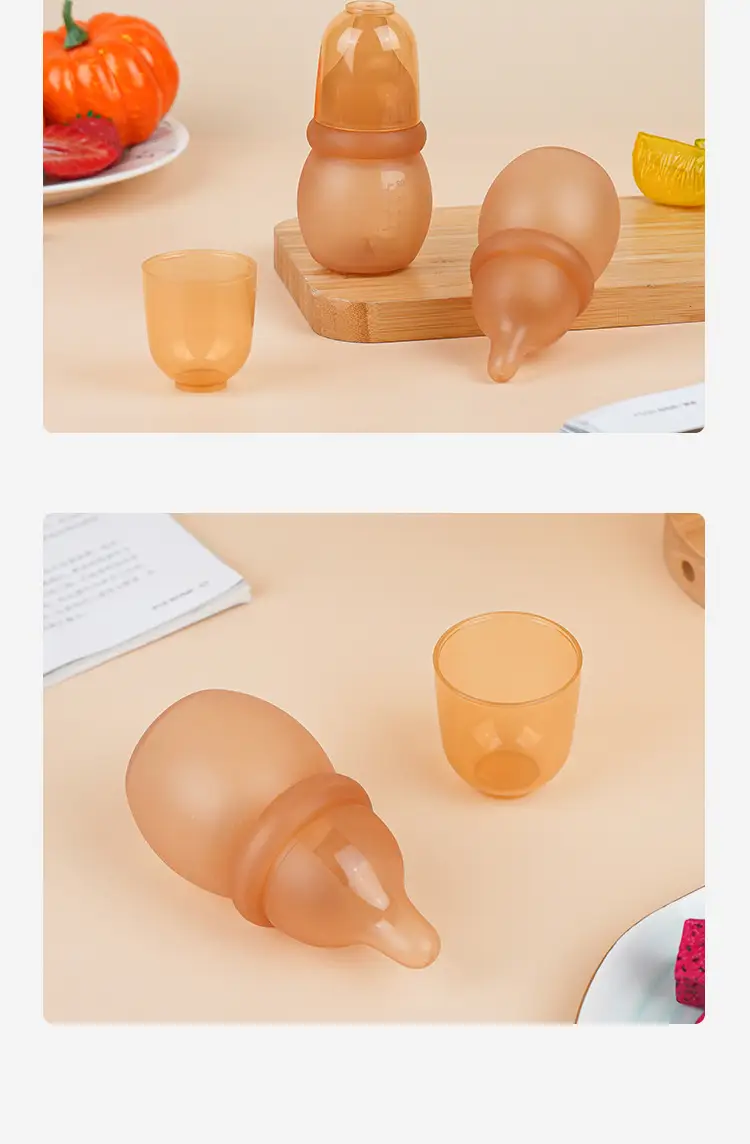 New Mini Full Silicone Baby Bottle 60ml for Newborns, Anti-Colic Bottle for Young Babies, Cross-Border — feature 16