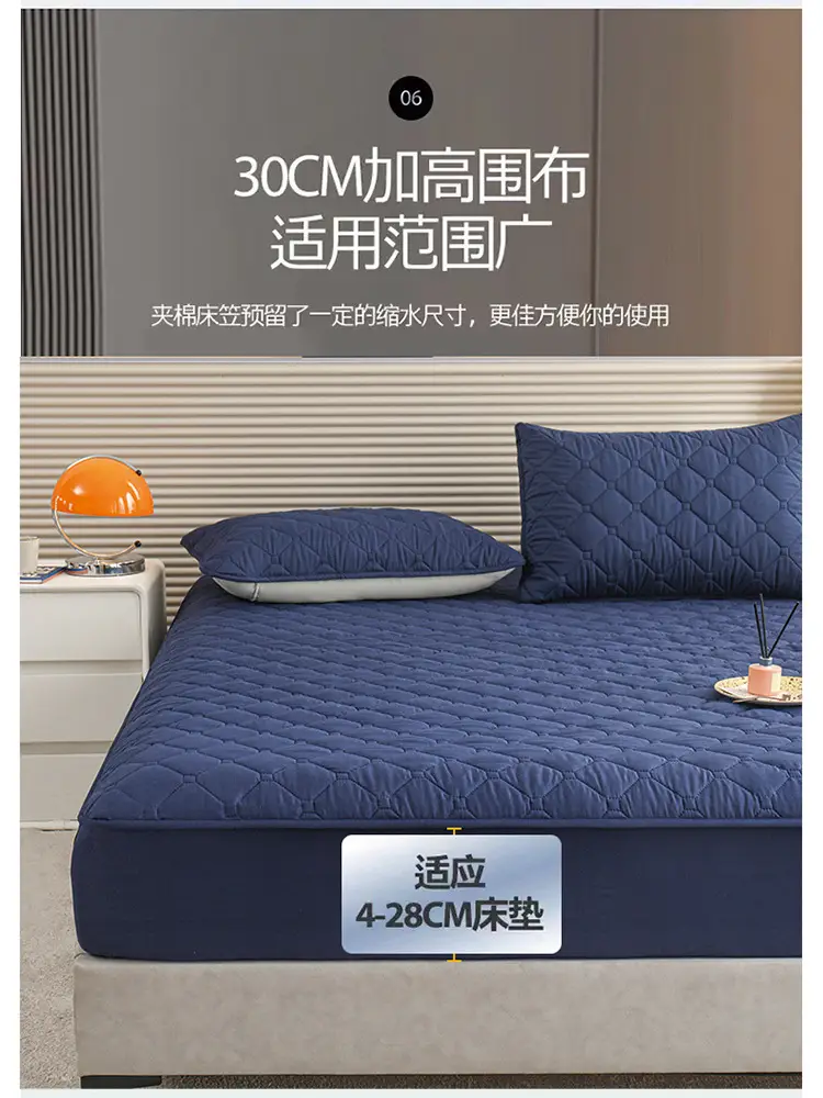 Waterproof and Urine-Proof Quilted Mattress Protector with Elastic Band for Hotel Use — feature 15