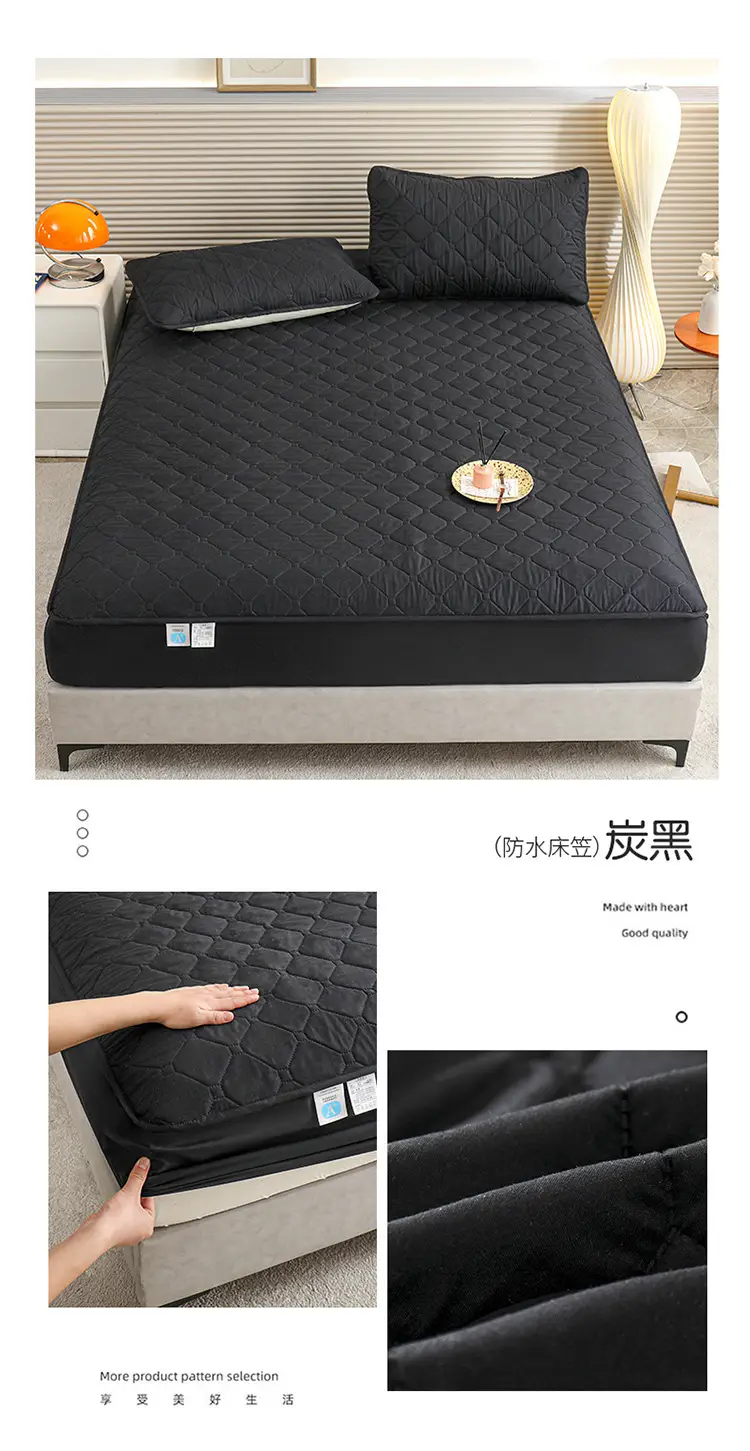 Waterproof and Urine-Proof Quilted Mattress Protector with Elastic Band for Hotel Use — feature 18
