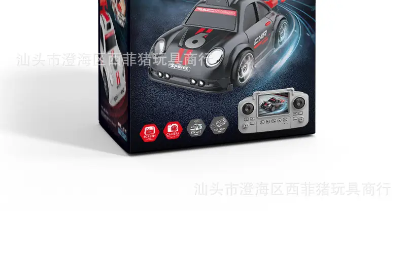 Cross-Border Remote Control Mini Car with Camera and Photo Function, Cartoon Q-Version Mini Screen-Controlled Racing Car, Drifting C6 Remote Control Car Toy — feature 45