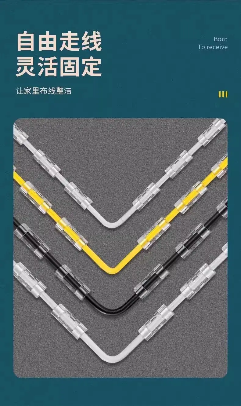 No-Drill Cable Organizer, Wire Storage and Fixing Device, Data Cable and Network Cable Routing Organizer, Wall-Mounted Self-Adhesive Clip — feature 11