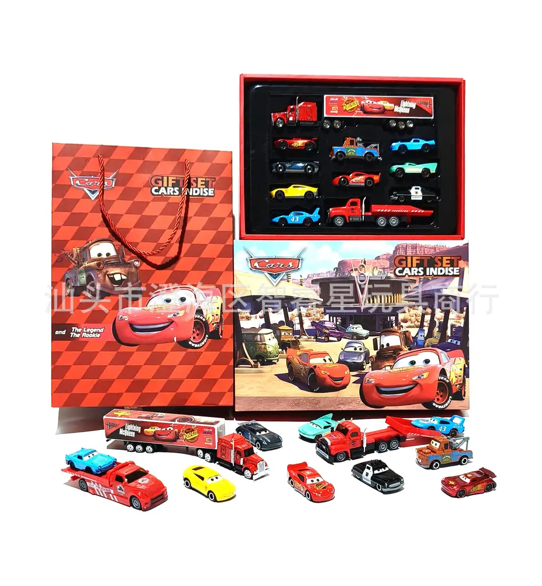 【Direct from Manufacturer】Cars Lightning Mcqueen Children's Toy Sliding Alloy Car Gift Box Set