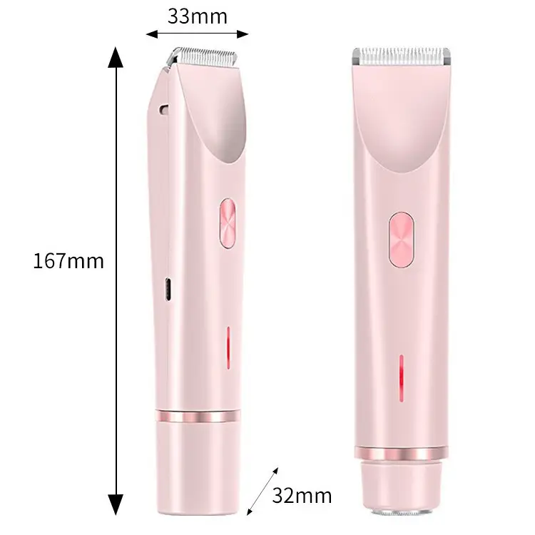 Cross-Border Amazon Hot-Selling Electric Double-Head Hair Removal Device for Women, Private Area Shaver, Hair Trimmer, Hair Clipper Wholesale