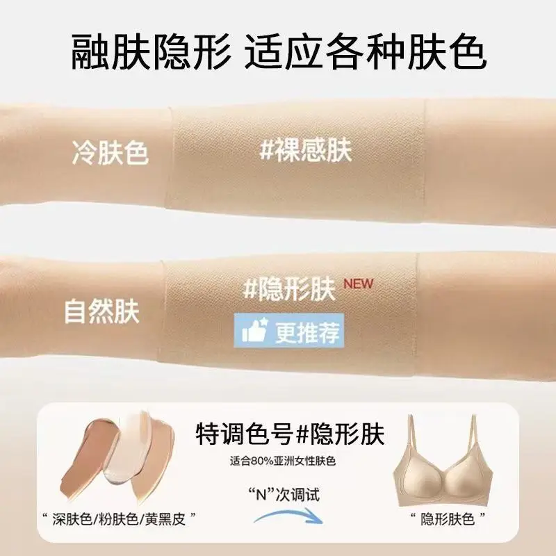 New Style Skin-Friendly Seamless Underwear with Jelly Strips, Soft Support, Comfortable, Lightweight, and Beautiful Back Bra — feature 2
