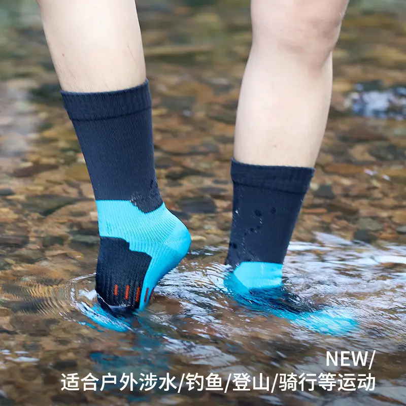 Outdoor River-Tracing Socks for Men, Breathable Ski Warm Waterproof Socks, Sand-Proof and Wear-Resistant Sports Wading Socks for Women, Spring and Summer Hiking Socks