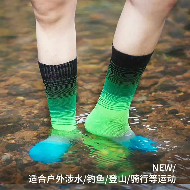 Outdoor River-Tracing Socks for Men, Breathable Ski Warm Waterproof Socks, Sand-Proof and Wear-Resistant Sports Wading Socks for Women, Spring and Summer Hiking Socks