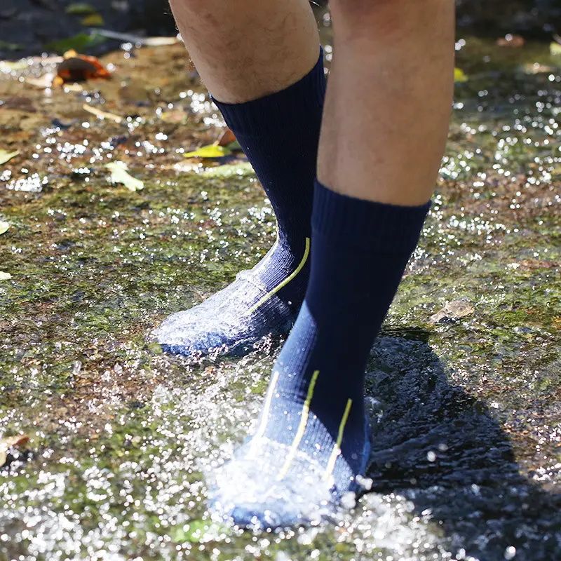 Water-Resistant Trail Socks for Men, Breathable, Waterproof, Sand-Proof, Wear-Resistant, Sports Outdoor Socks, Running and Hiking Socks, Sweat-Absorbing
