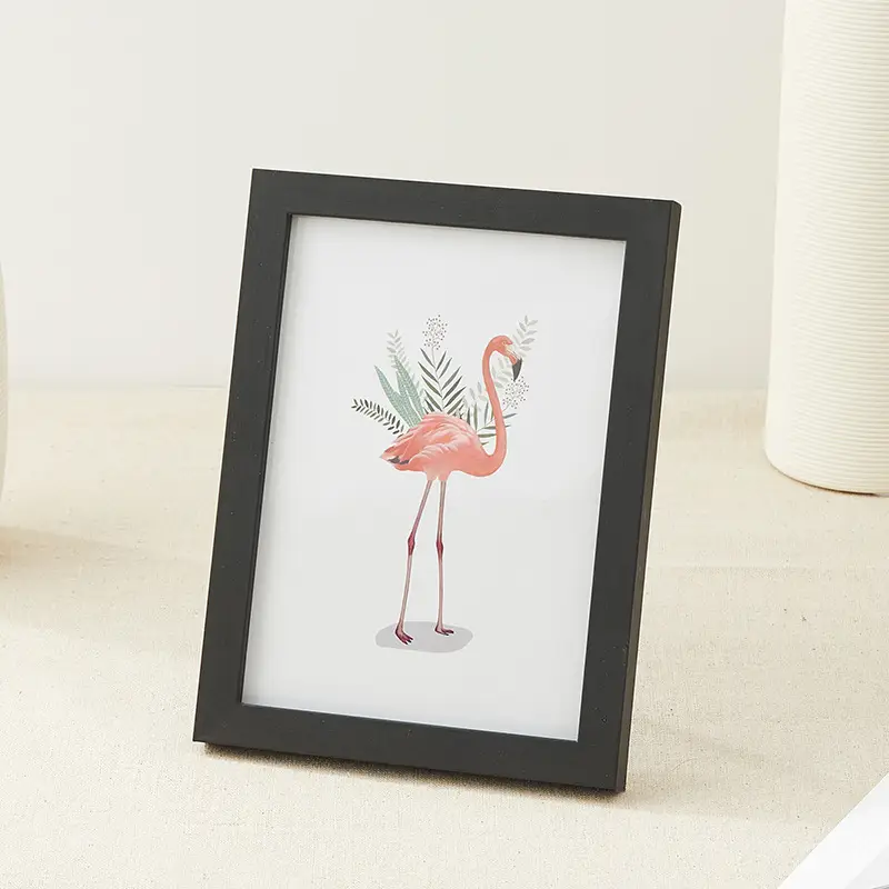 Simple Photo Frame Display Stand 56inch 7inch 8inch 10inch A4A3 Bedside Tabletop Decoration Wall-Mounted Photo Wall Wooden Picture Frame