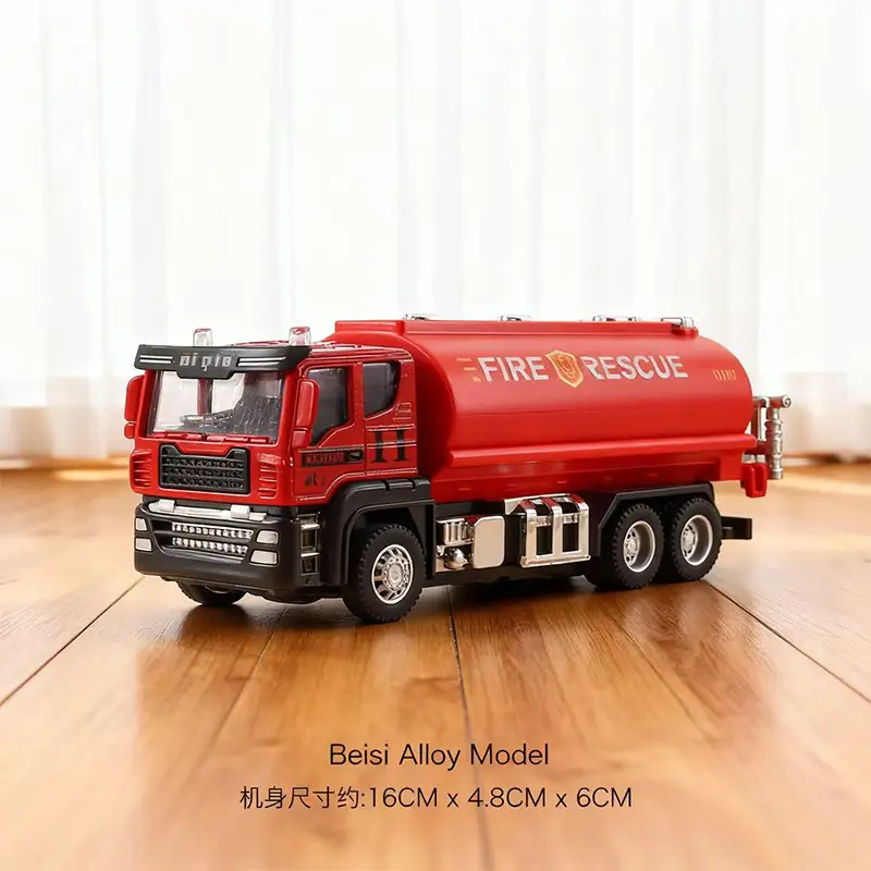 Inertia Alloy Hand-Cranked Excavator Construction Vehicle Toy for Boys, Digger, Bulldozer, Baby Model Ornament Gift