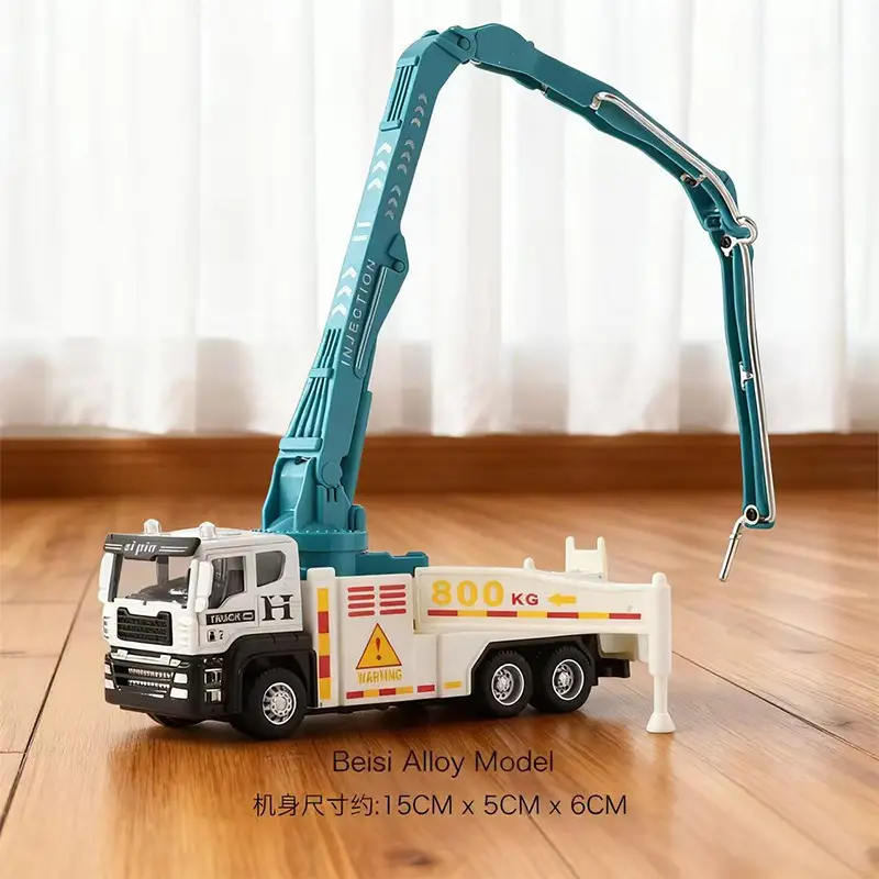 Inertia Alloy Hand-Cranked Excavator Construction Vehicle Toy for Boys, Digger, Bulldozer, Baby Model Ornament Gift