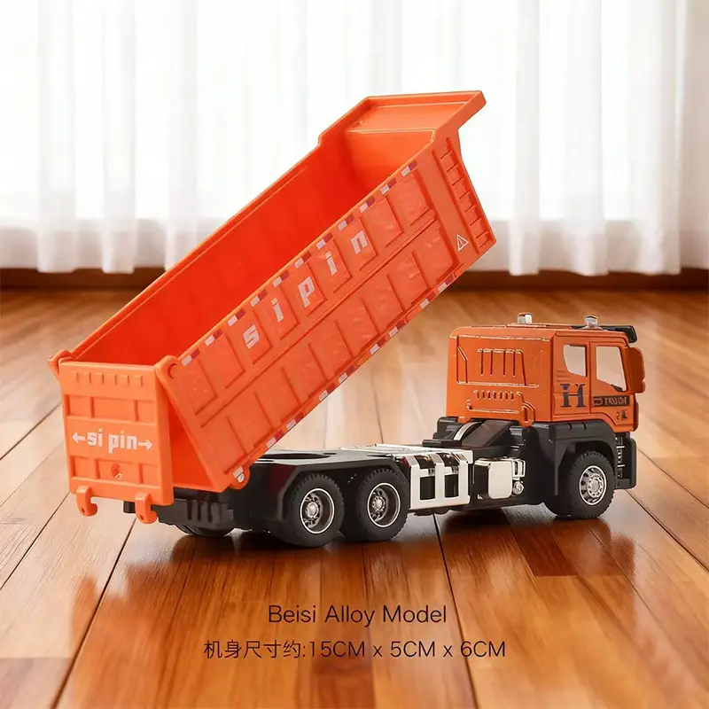 Inertia Alloy Hand-Cranked Excavator Construction Vehicle Toy for Boys, Digger, Bulldozer, Baby Model Ornament Gift