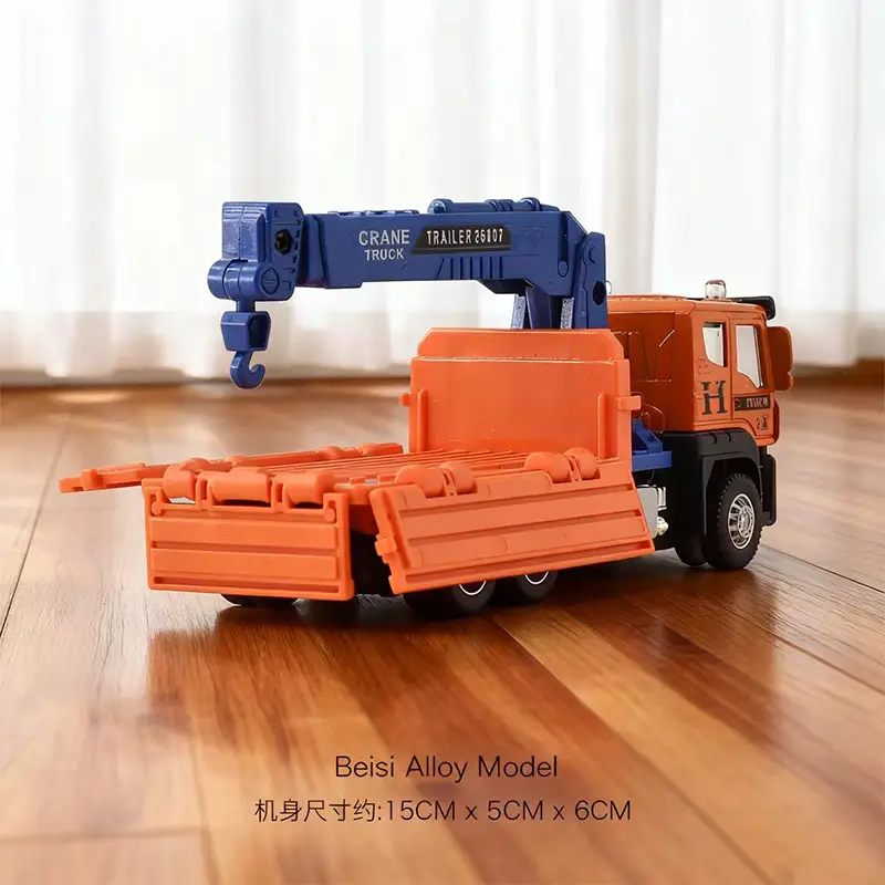Inertia Alloy Hand-Cranked Excavator Construction Vehicle Toy for Boys, Digger, Bulldozer, Baby Model Ornament Gift