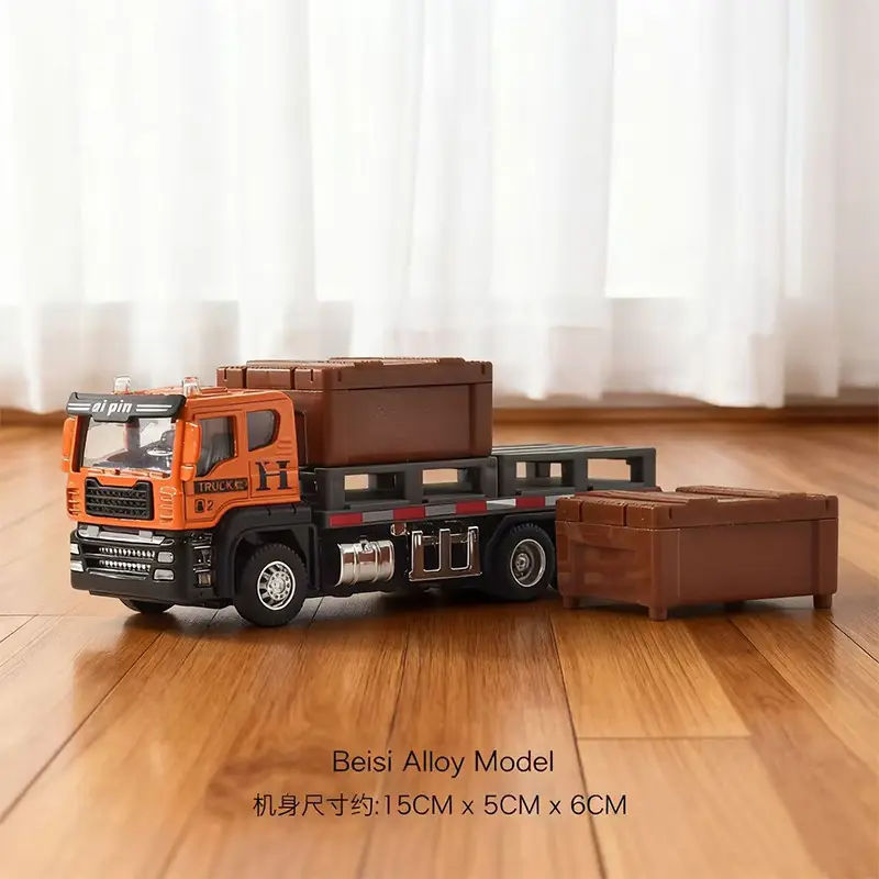 Inertia Alloy Hand-Cranked Excavator Construction Vehicle Toy for Boys, Digger, Bulldozer, Baby Model Ornament Gift