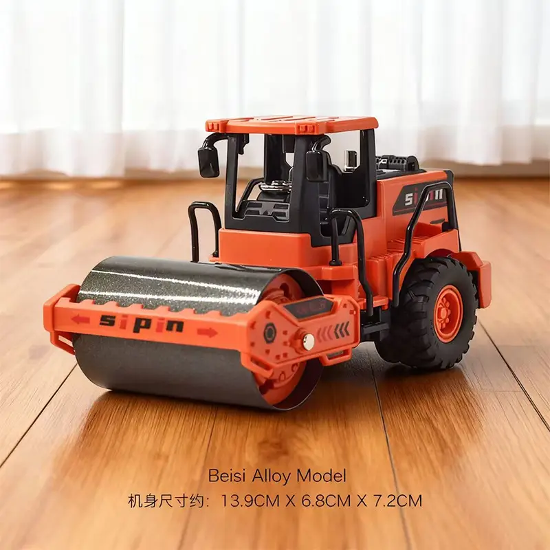 Inertia Alloy Hand-Cranked Excavator Construction Vehicle Toy for Boys, Digger, Bulldozer, Baby Model Ornament Gift