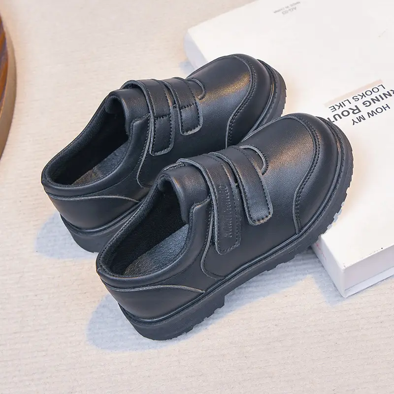 Boys' Leather Shoes 2026 Spring and Autumn New Black Children's Performance Shoes Boys' Small Leather Shoes Soft-Soled Student School Shoes Wholesale