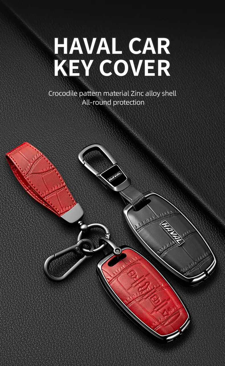 Suitable for Haval Raptor Key Case, Genuine Leather Second-Generation Big Dog, Haval H6, Shenshou, Xiaolong Max, Cool Dog, Xiaolong Shell Cover — feature 1