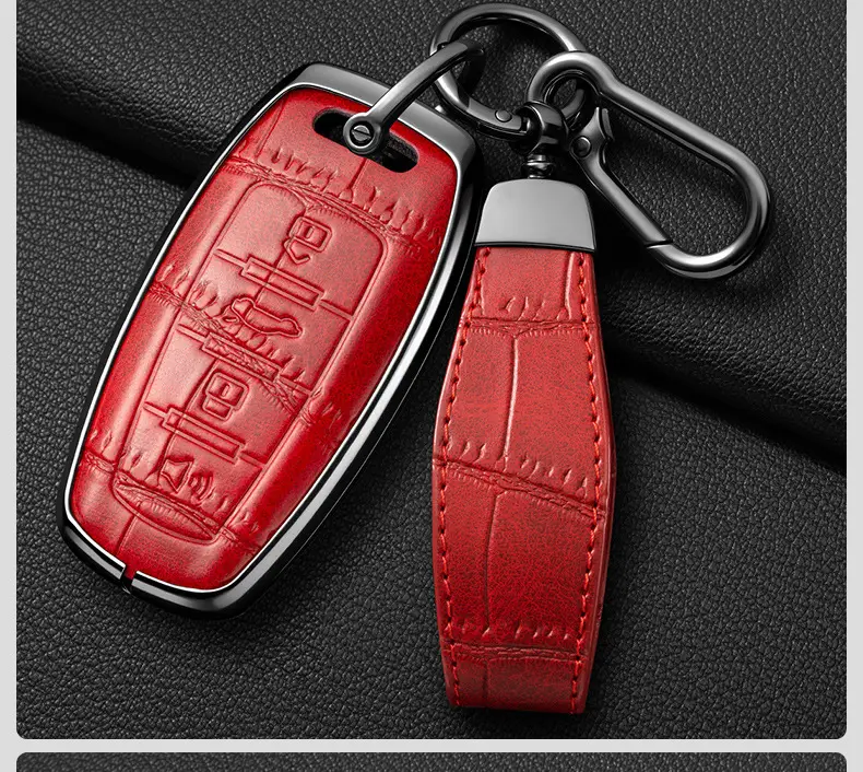 Suitable for Haval Raptor Key Case, Genuine Leather Second-Generation Big Dog, Haval H6, Shenshou, Xiaolong Max, Cool Dog, Xiaolong Shell Cover — feature 11