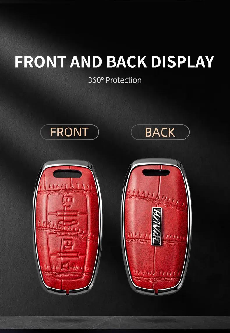 Suitable for Haval Raptor Key Case, Genuine Leather Second-Generation Big Dog, Haval H6, Shenshou, Xiaolong Max, Cool Dog, Xiaolong Shell Cover — feature 3