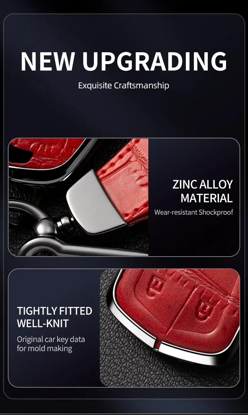 Suitable for Haval Raptor Key Case, Genuine Leather Second-Generation Big Dog, Haval H6, Shenshou, Xiaolong Max, Cool Dog, Xiaolong Shell Cover — feature 4