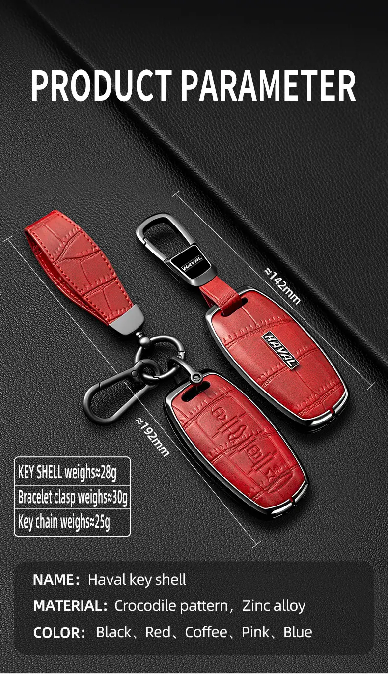 Suitable for Haval Raptor Key Case, Genuine Leather Second-Generation Big Dog, Haval H6, Shenshou, Xiaolong Max, Cool Dog, Xiaolong Shell Cover — feature 9