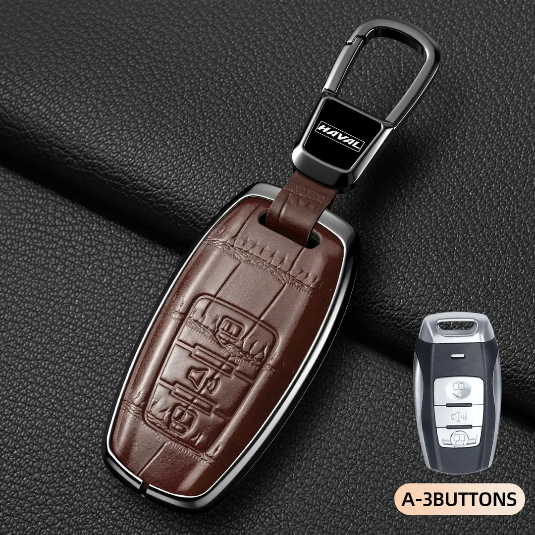 Suitable for Haval Raptor Key Case, Genuine Leather Second-Generation Big Dog, Haval H6, Shenshou, Xiaolong Max, Cool Dog, Xiaolong Shell Cover