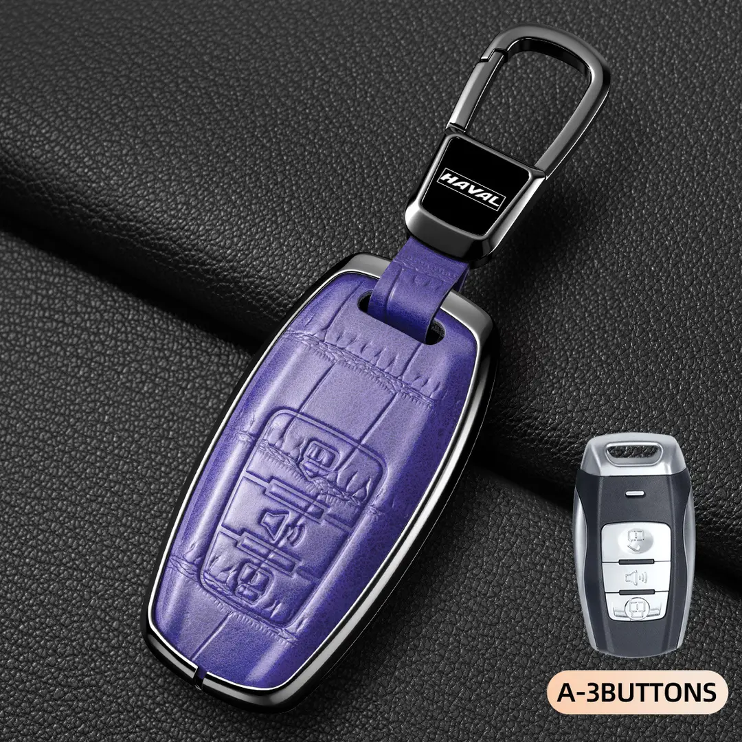 Suitable for Haval Raptor Key Case, Genuine Leather Second-Generation Big Dog, Haval H6, Shenshou, Xiaolong Max, Cool Dog, Xiaolong Shell Cover