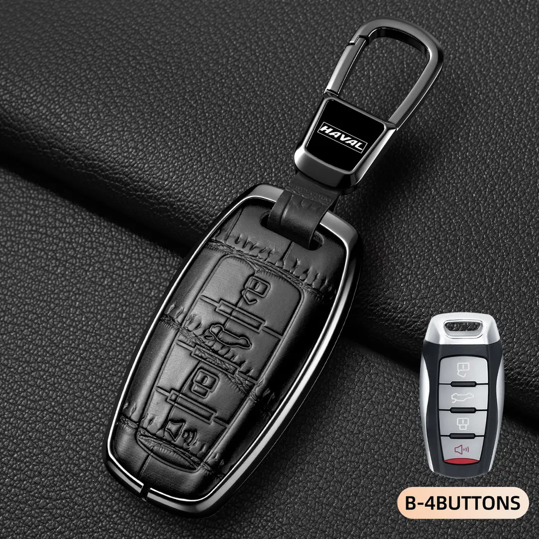 Suitable for Haval Raptor Key Case, Genuine Leather Second-Generation Big Dog, Haval H6, Shenshou, Xiaolong Max, Cool Dog, Xiaolong Shell Cover