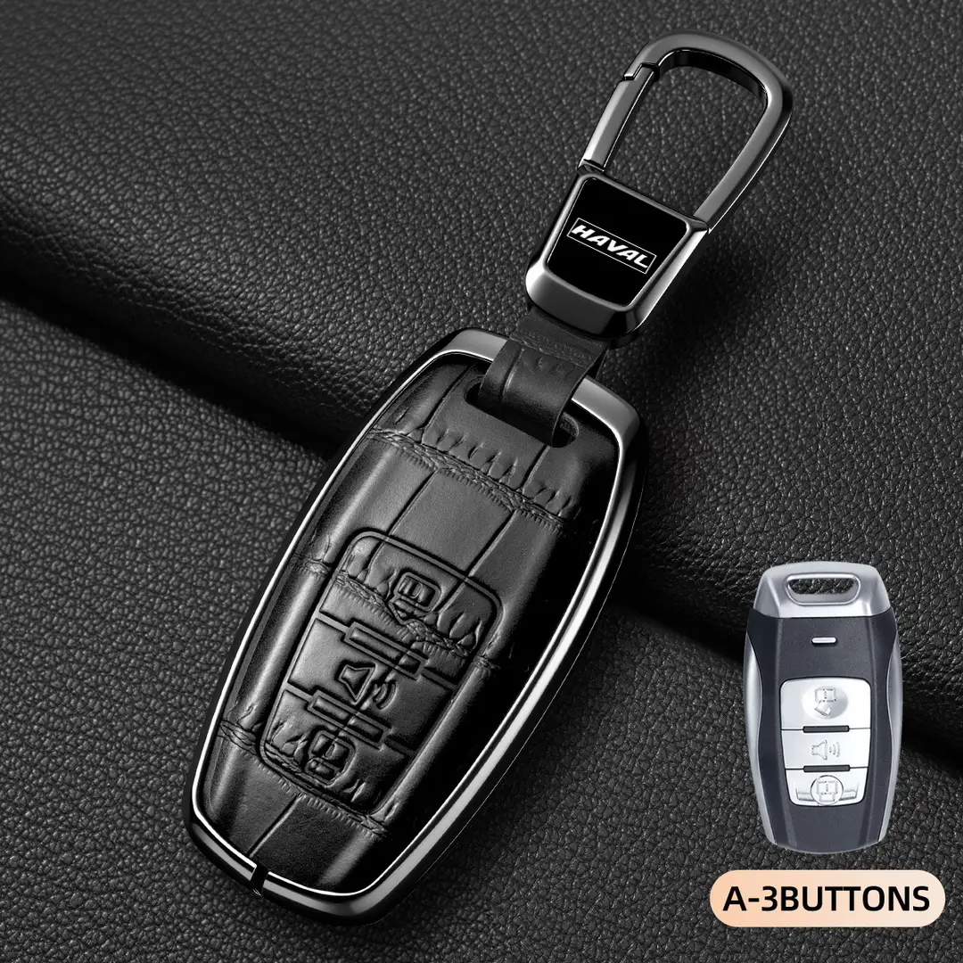 Suitable for Haval Raptor Key Case, Genuine Leather Second-Generation Big Dog, Haval H6, Shenshou, Xiaolong Max, Cool Dog, Xiaolong Shell Cover