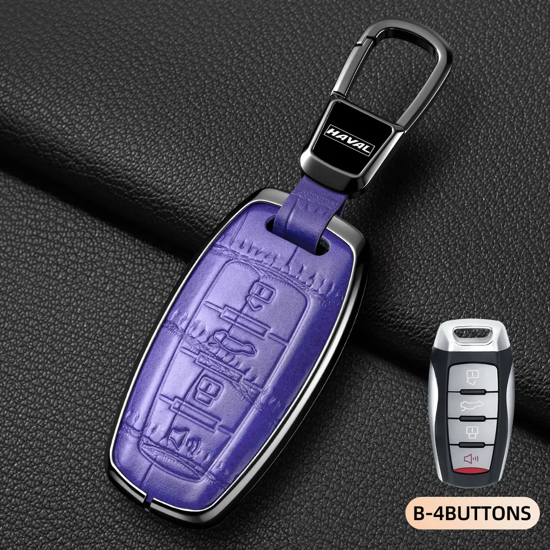 Suitable for Haval Raptor Key Case, Genuine Leather Second-Generation Big Dog, Haval H6, Shenshou, Xiaolong Max, Cool Dog, Xiaolong Shell Cover