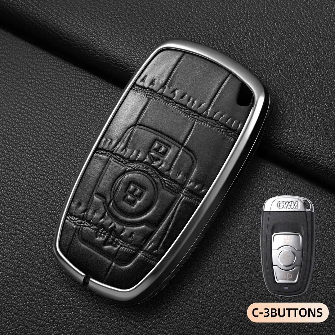 Suitable for Haval Raptor Key Case, Genuine Leather Second-Generation Big Dog, Haval H6, Shenshou, Xiaolong Max, Cool Dog, Xiaolong Shell Cover
