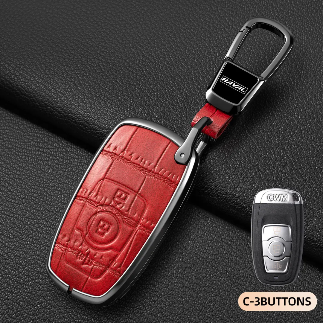Suitable for Haval Raptor Key Case, Genuine Leather Second-Generation Big Dog, Haval H6, Shenshou, Xiaolong Max, Cool Dog, Xiaolong Shell Cover