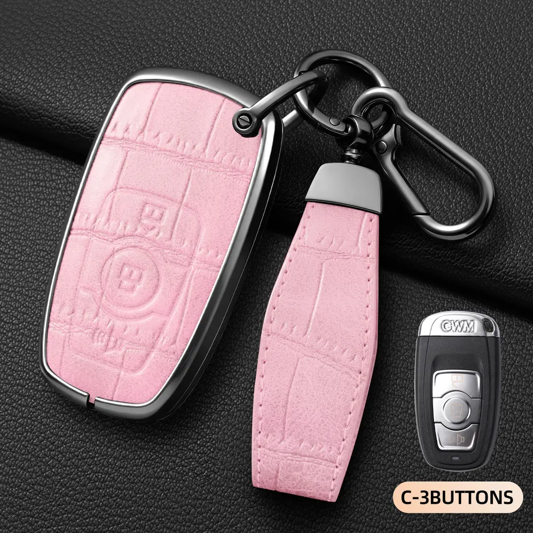 Suitable for Haval Raptor Key Case, Genuine Leather Second-Generation Big Dog, Haval H6, Shenshou, Xiaolong Max, Cool Dog, Xiaolong Shell Cover