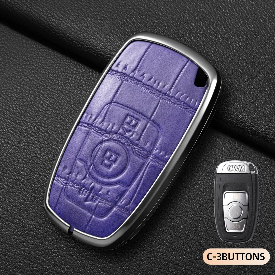 Suitable for Haval Raptor Key Case, Genuine Leather Second-Generation Big Dog, Haval H6, Shenshou, Xiaolong Max, Cool Dog, Xiaolong Shell Cover