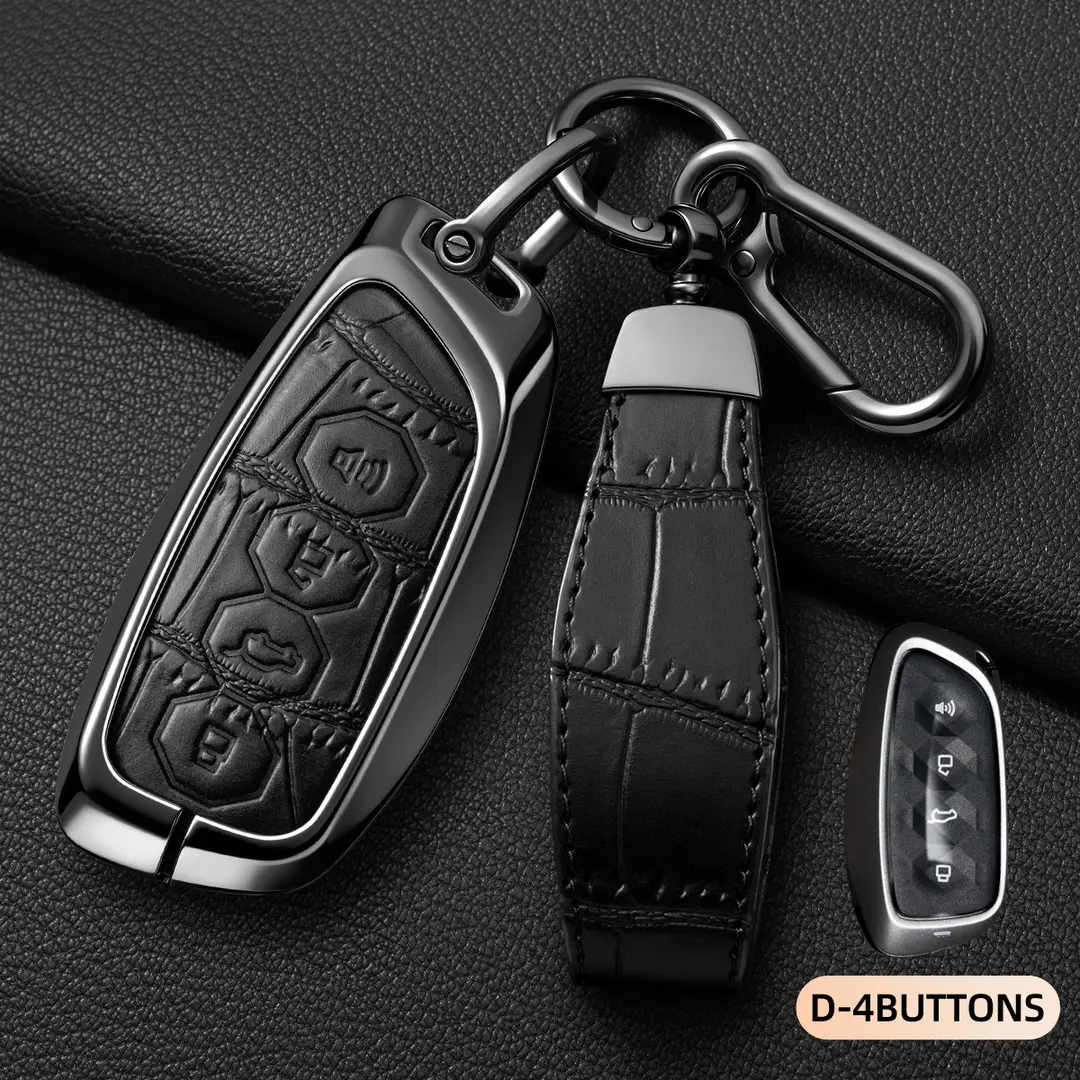 Suitable for Haval Raptor Key Case, Genuine Leather Second-Generation Big Dog, Haval H6, Shenshou, Xiaolong Max, Cool Dog, Xiaolong Shell Cover