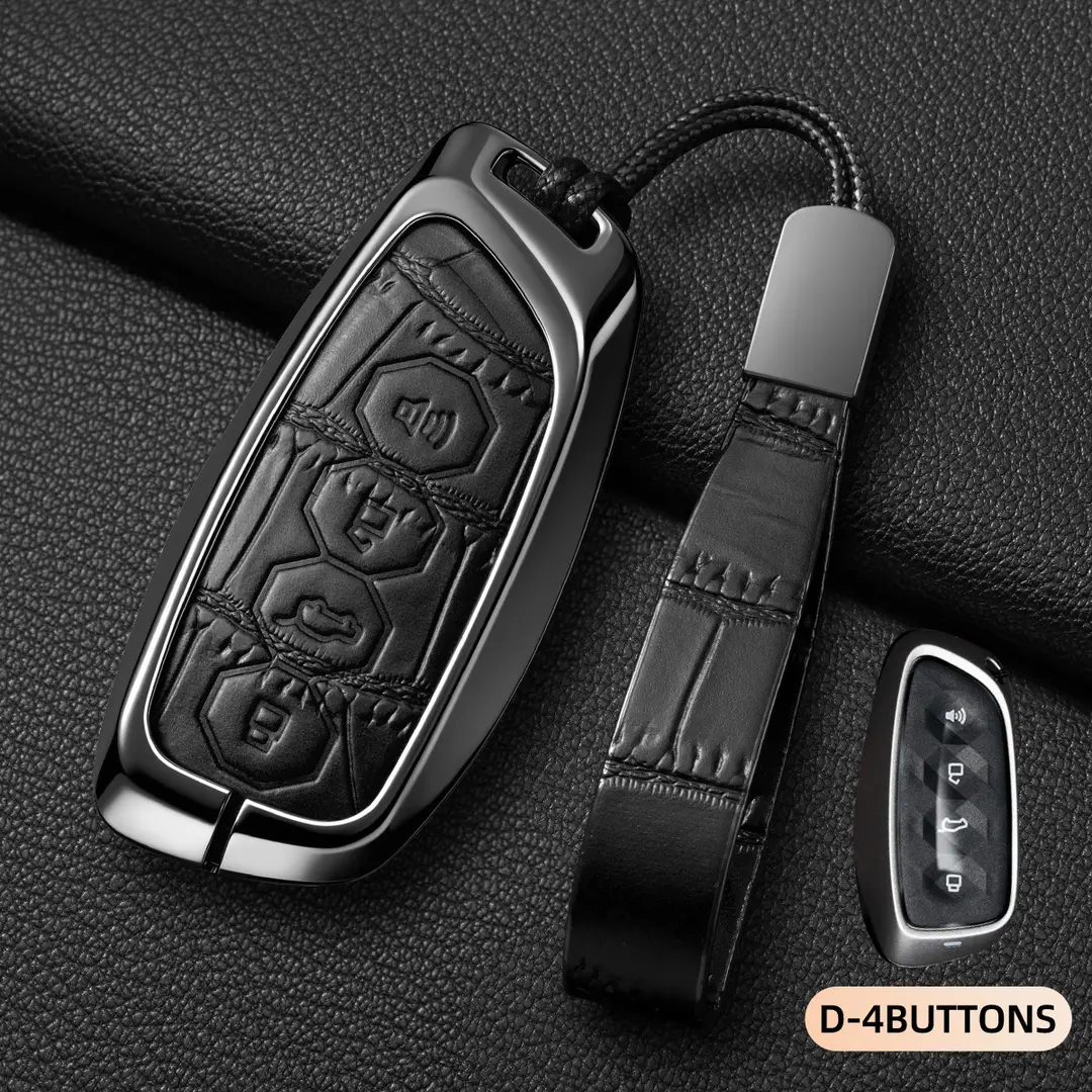 Suitable for Haval Raptor Key Case, Genuine Leather Second-Generation Big Dog, Haval H6, Shenshou, Xiaolong Max, Cool Dog, Xiaolong Shell Cover
