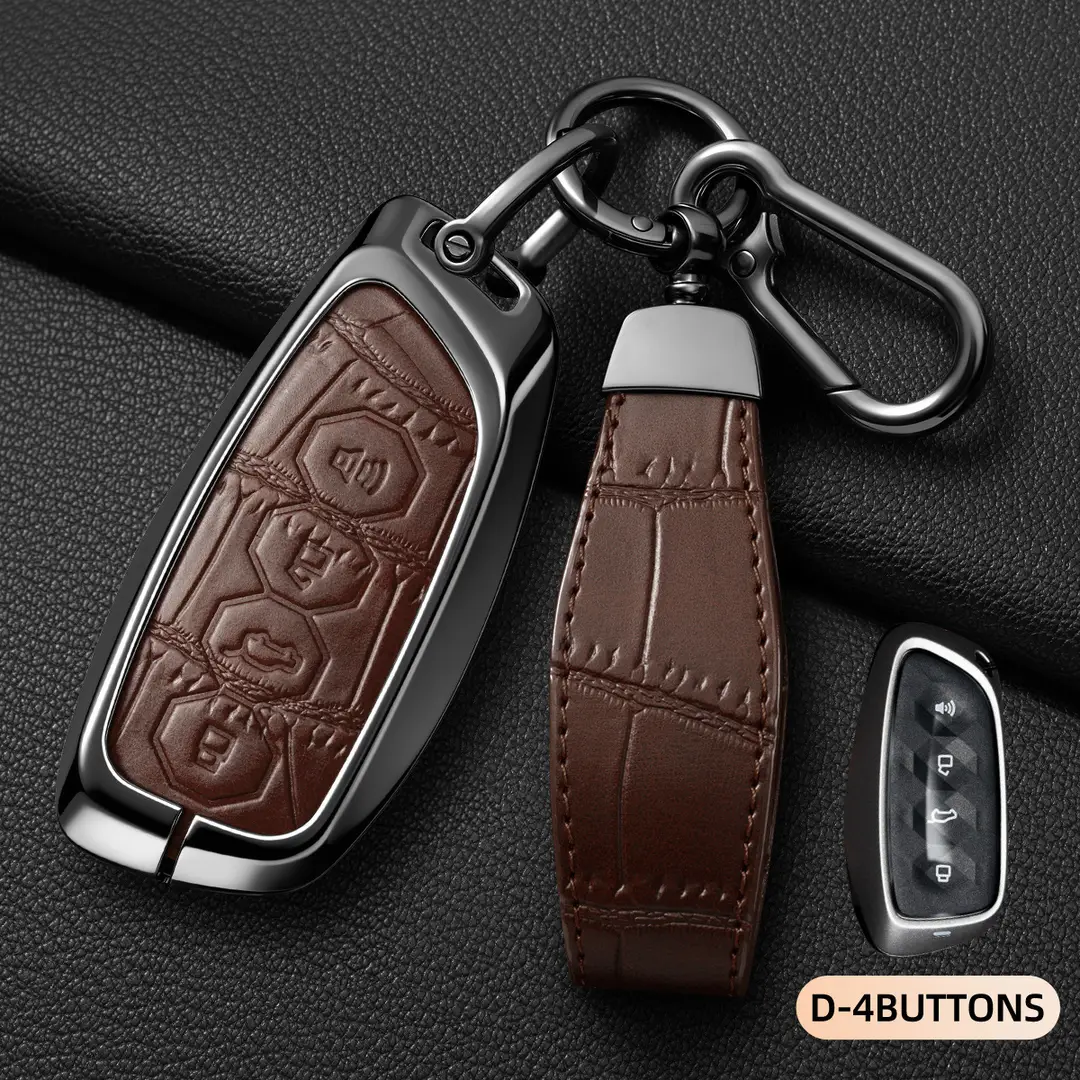 Suitable for Haval Raptor Key Case, Genuine Leather Second-Generation Big Dog, Haval H6, Shenshou, Xiaolong Max, Cool Dog, Xiaolong Shell Cover