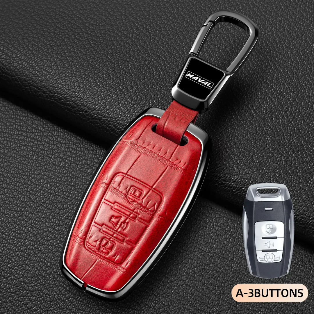 Suitable for Haval Raptor Key Case, Genuine Leather Second-Generation Big Dog, Haval H6, Shenshou, Xiaolong Max, Cool Dog, Xiaolong Shell Cover