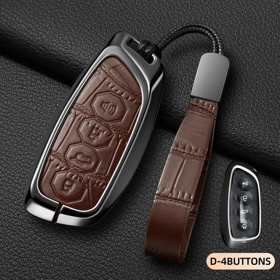Suitable for Haval Raptor Key Case, Genuine Leather Second-Generation Big Dog, Haval H6, Shenshou, Xiaolong Max, Cool Dog, Xiaolong Shell Cover