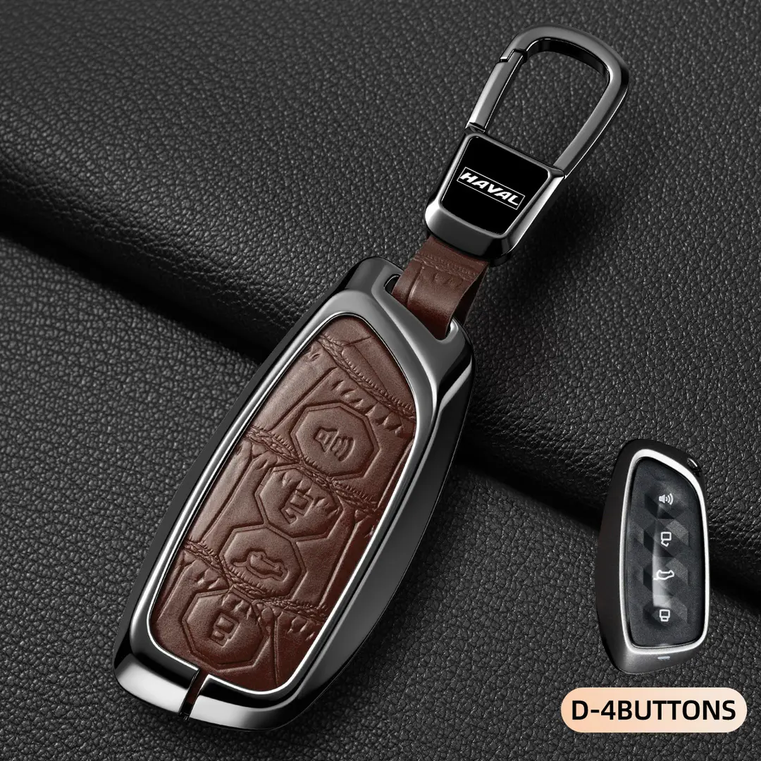 Suitable for Haval Raptor Key Case, Genuine Leather Second-Generation Big Dog, Haval H6, Shenshou, Xiaolong Max, Cool Dog, Xiaolong Shell Cover