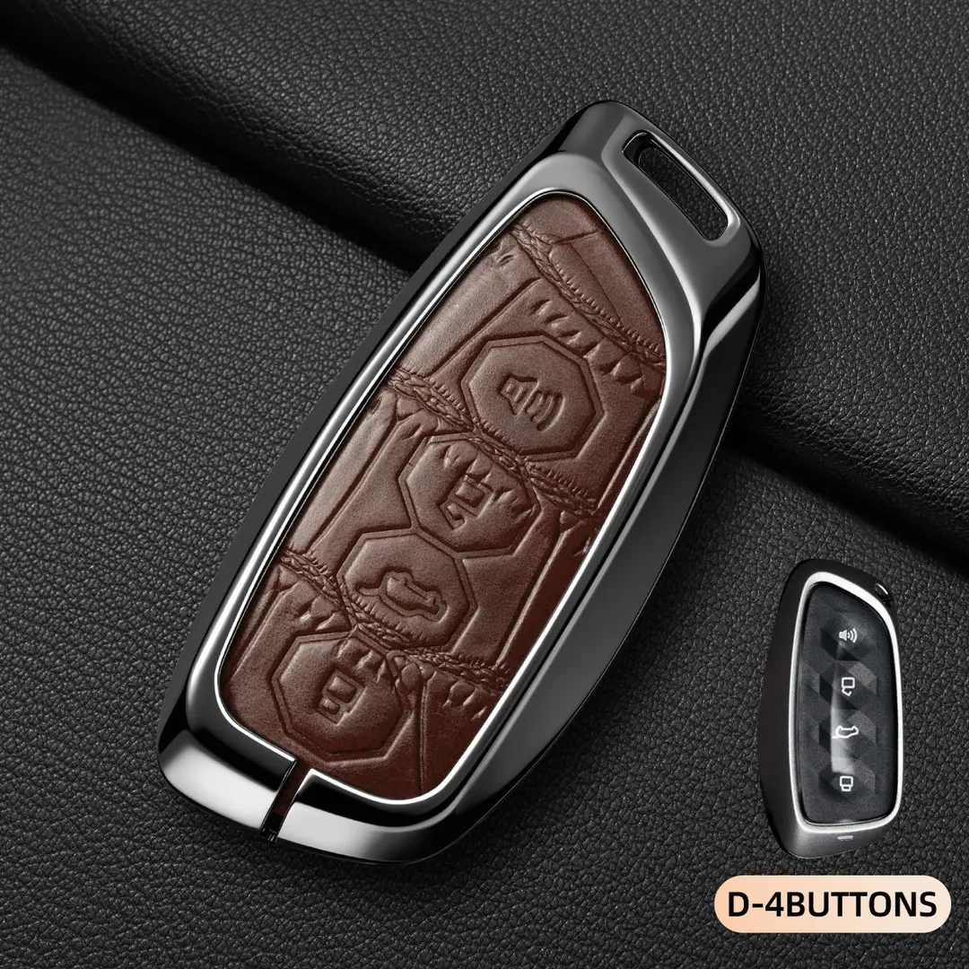 Suitable for Haval Raptor Key Case, Genuine Leather Second-Generation Big Dog, Haval H6, Shenshou, Xiaolong Max, Cool Dog, Xiaolong Shell Cover