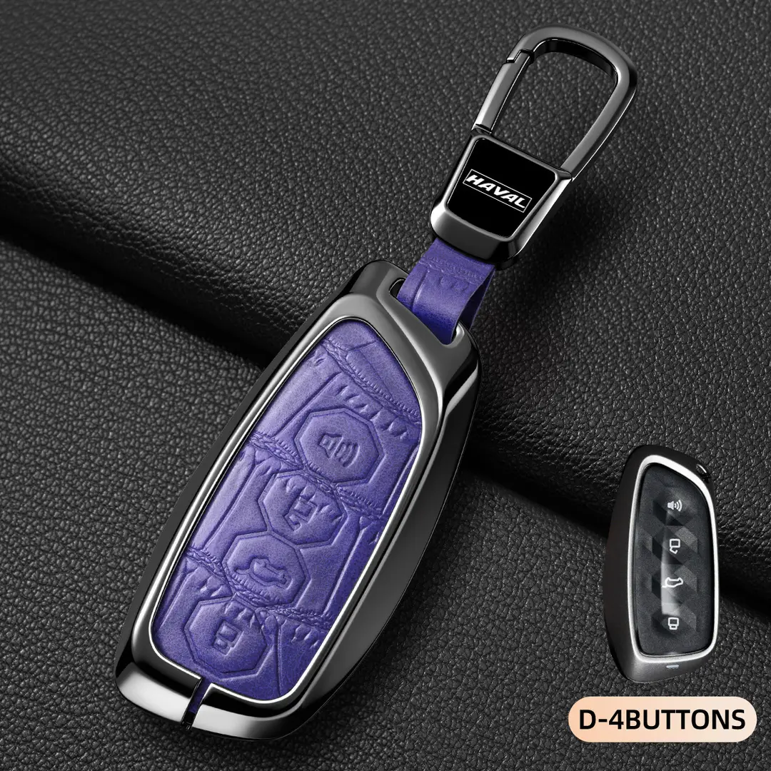 Suitable for Haval Raptor Key Case, Genuine Leather Second-Generation Big Dog, Haval H6, Shenshou, Xiaolong Max, Cool Dog, Xiaolong Shell Cover
