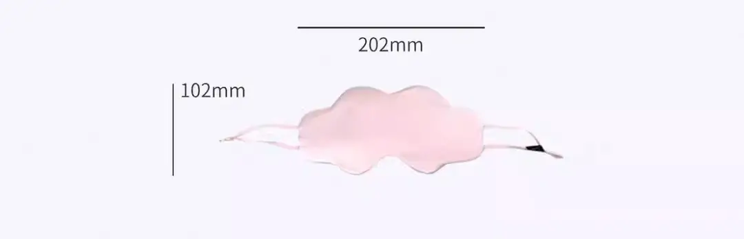 100% Mulberry Silk Sleep Mask, Light-Blocking Silk Cloud Eye Mask, Lightweight and Breathable, for Medical Beauty, Student Dormitory, Nap — feature 2