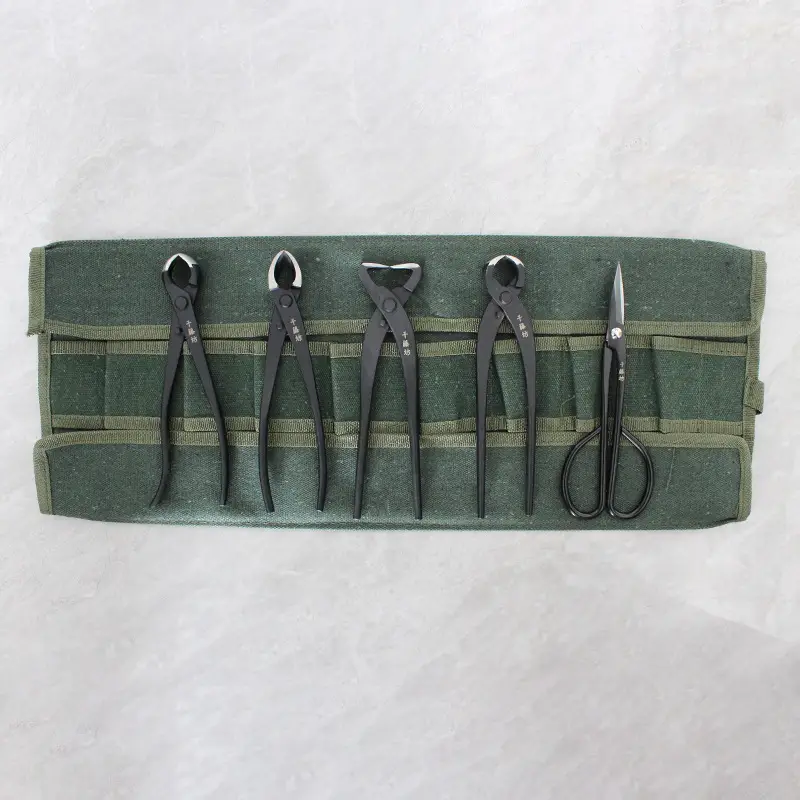 Qiantengfang Composite Steel 210mm Bonsai Tool Set Ball Pliers Diagonal Cutter Rod Cutting Pliers Wire Cutting Leaf Bud Shears