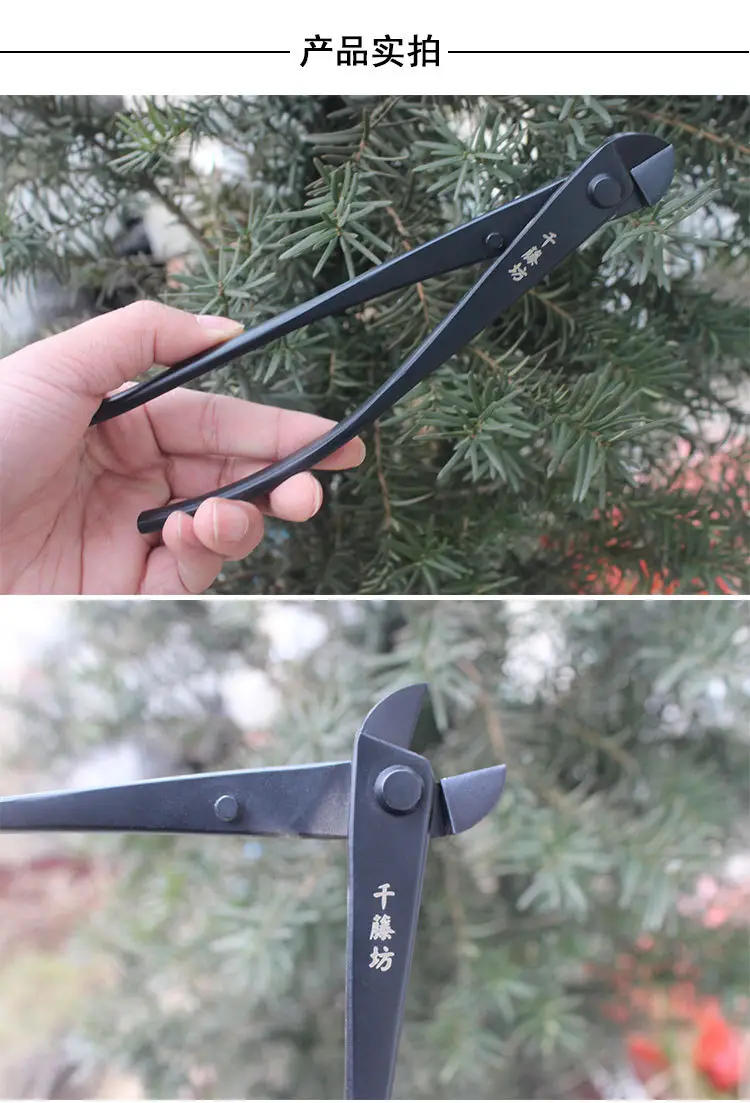 Qiantengfang Composite Steel 210mm Bonsai Tool Set Ball Pliers Diagonal Cutter Rod Cutting Pliers Wire Cutting Leaf Bud Shears — feature 13